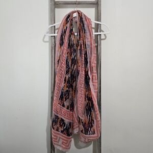 ⭐️40% Off⭐️ Piazza Italia Coral and Navy Scarf